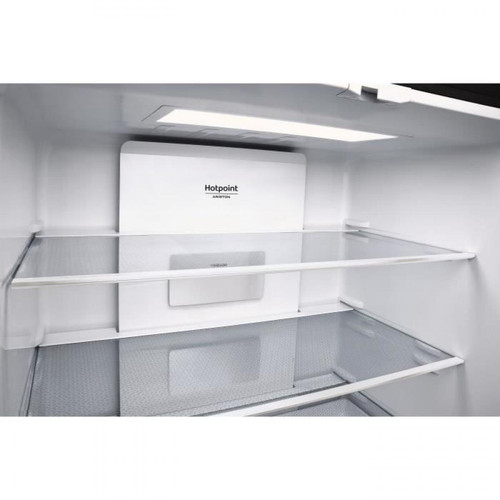 Réfrigérateur américain HOTPOINT HAQ9E1L - Réfrigérateur multiportes, 591 L (384 L + 207 L), 187,5 X 90,9 X 69,7 cm, Inox, A+, Total No Frost