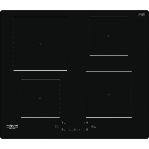 Hotpoint - HOTPOINT - HQ5660SNE - Table de cuisson induction - 4 foyers - 7200W - L60 cm - Revetement verre noir - Table de cuisson