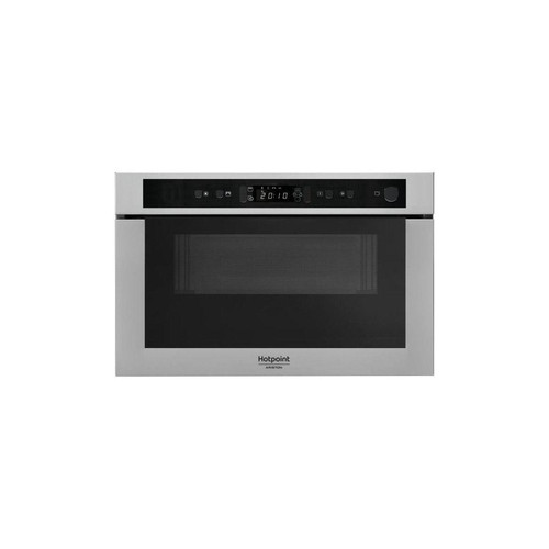 Hotpoint - Micro-ondes combiné encastrable inox anti-traceMH 400 IX - 22L - 750 W - Four micro-ondes Micro-ondes + grill + four