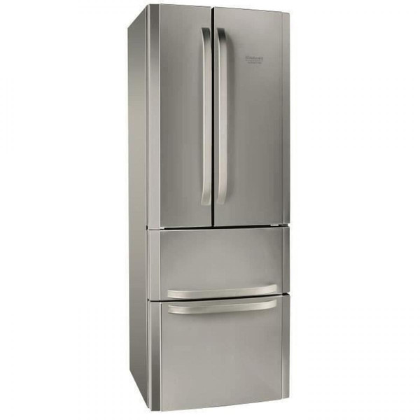 Réfrigérateur Hotpoint HOTPOINT E4DXC1 - Réfrigérateur multi-portes - 399L (292+107) - Froid ventilé - L 70cm x H 195.5cm - Silver
