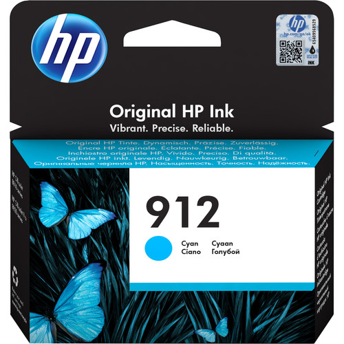 Hp - HP 912 Cartouche d'encre cyan authentique Hp  - Toner