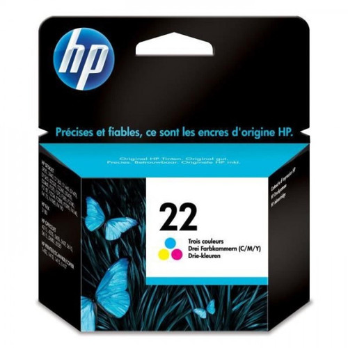 Hp - Cartouche d'Encre - Imprimante HP 22  trois couleurs authentique (C9352AE) pour HP DeskJet F380/D1530/D2460/F2180/F4100, OfficeJet 4300/5600 Hp  - Imprimante hp deskjet