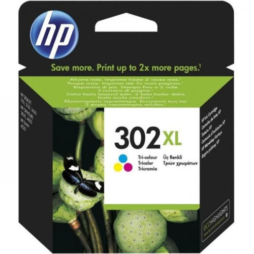 Hp - Cartouche d'Encre - Imprimante HP 302XL  trois couleurs grande capacité authentique (F6U67AE) pour HP DeskJet 2130/3630 et HP OfficeJet 3830 Hp  - Imprimante hp deskjet