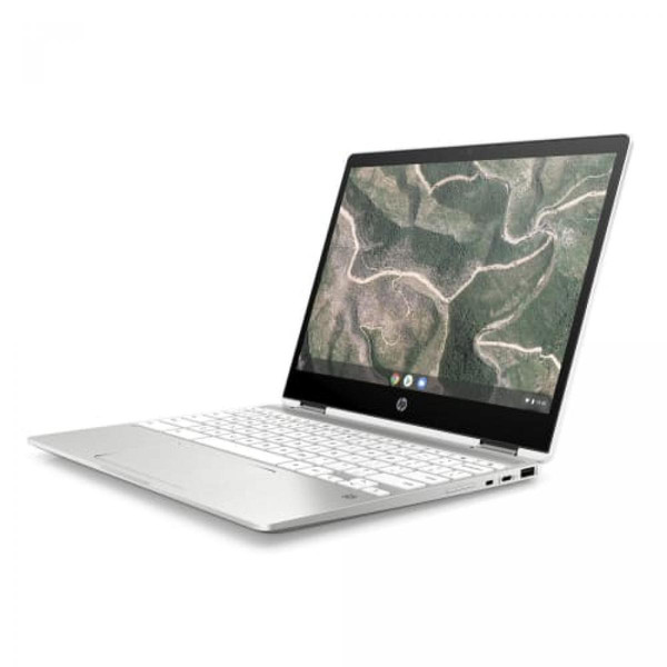 Chromebook ChromeBook x360 12b-ca0000sf Ordinateur Portable 2-en-1 12" HD Intel Celeron N4020 4Go RAM LPDDR4 32 Go eMMC ChromeOS Blanc