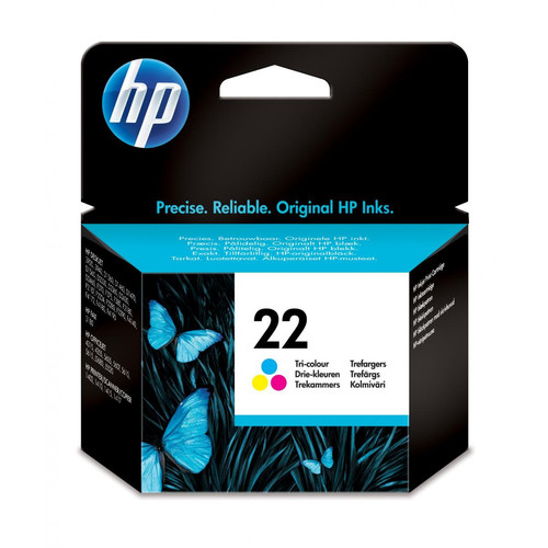Hp - HP خرطوشة طباعة ثلاثة ألوان 22 Tri-colour Inkjet ink cartridge Hp  - Cartouche d'encre Hp
