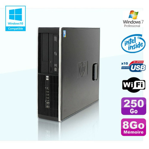 Hp - PC HP Compaq Elite 8100 SFF G6950 2,8 GHz 8Go 250Go Wifi Graveur W7 Pro Hp  - Ordinateurs reconditionnés