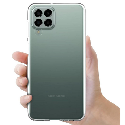 Coque, étui smartphone Coque pour Samsung Galaxy M33 5G - housse etui silicone gel fine + verre trempe - TRANSPARENT TPU