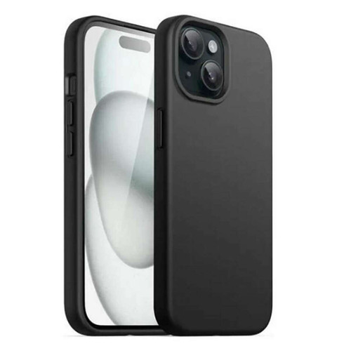 Htdmobiles - Coque pour Apple iPhone 15 - housse etui silicone gel fine + verre trempe - NOIR Htdmobiles  - Coque, étui smartphone