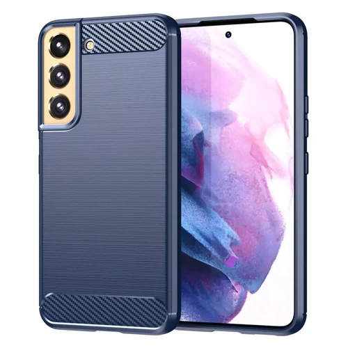 Htdmobiles - Coque pour Samsung Galaxy S23 5G - housse etui silicone gel carbone + film ecran - BLEU FONCE Htdmobiles  - Coque, étui smartphone