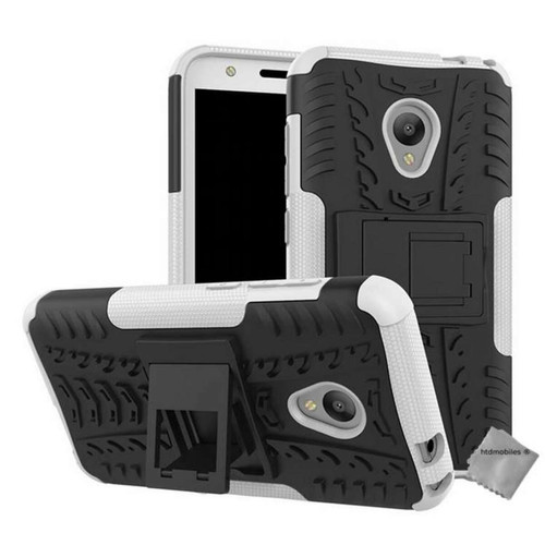 Htdmobiles - Coque rigide anti choc pour Alcatel U5 HD + film ecran - BLANC Htdmobiles  - Accessoires et consommables