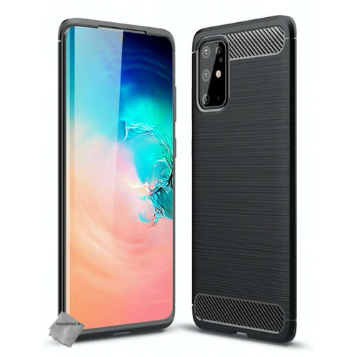 Htdmobiles - Coque silicone gel carbone pour Samsung Galaxy S20 Plus + film ecran - NOIR Htdmobiles  - Coque Galaxy S6 Coque, étui smartphone