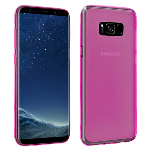 Htdmobiles - Coque silicone gel fine pour Samsung G950F Galaxy S8  + verre trempe - ROSE Htdmobiles  - Etui samsung s8