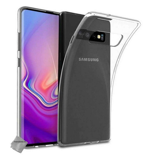 Htdmobiles - Coque silicone gel fine pour Samsung Galaxy S10 Plus + film ecran - TPU TRANSPARENT Htdmobiles  - Accessoires Samsung Galaxy S Accessoires et consommables
