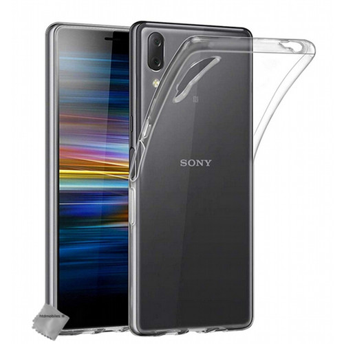Htdmobiles - Coque silicone gel fine pour Sony Xperia L3 + film ecran - TPU TRANSPARENT Htdmobiles  - Coque, étui smartphone