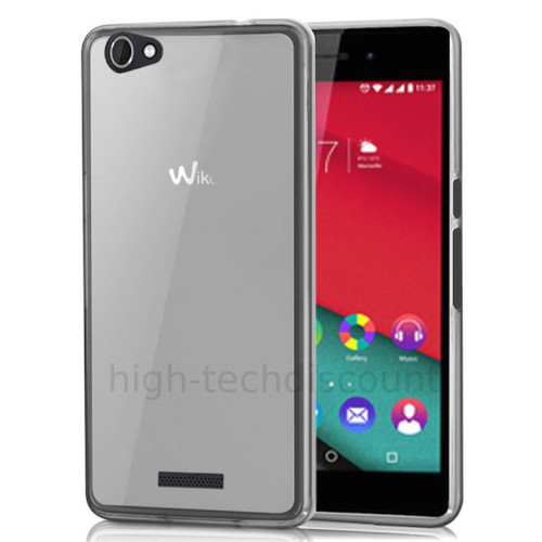 Htdmobiles - Coque silicone gel fine pour Wiko Pulp 4G + film ecran - BLANC TRANSPARENT Htdmobiles  - Coque Wiko Coque, étui smartphone