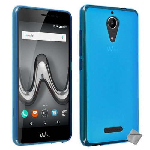 Htdmobiles - Coque silicone gel fine pour Wiko Tommy 2 Plus + verre trempe - BLEU Htdmobiles  - Housse wiko tommy