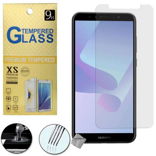Autres accessoires smartphone Htdmobiles Film de protection vitre verre trempe transparent pour Huawei Y6 (2018)