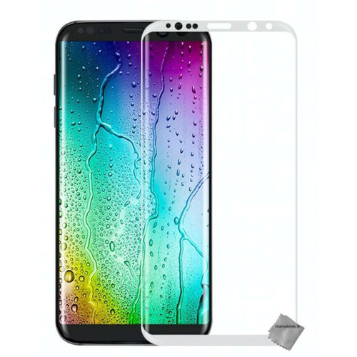 Autres accessoires smartphone Htdmobiles Film protection verre trempe incurve integral pour Samsung G950F Galaxy S8  - BLANC