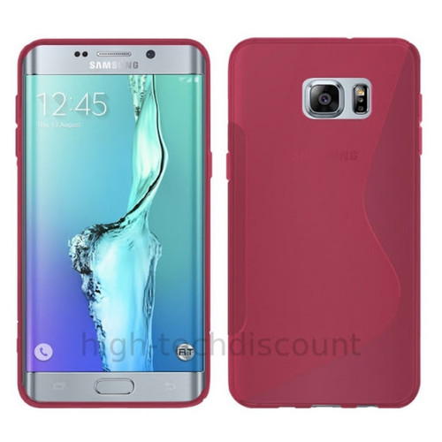 Htdmobiles - Housse etui coque silicone gel fine pour Samsung G928 Galaxy S6 Edge Plus + film ecran - ROSE Htdmobiles  - Coque silicone s6 edge