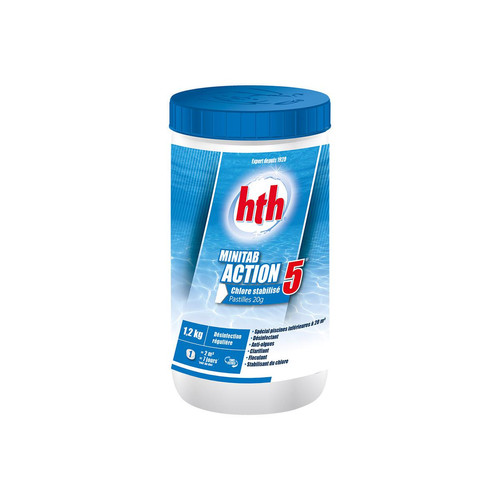 Hth - Chlore 5 actions Minitab 1,20 kg - HTH Hth  - Produits spéciaux et nettoyants Hth
