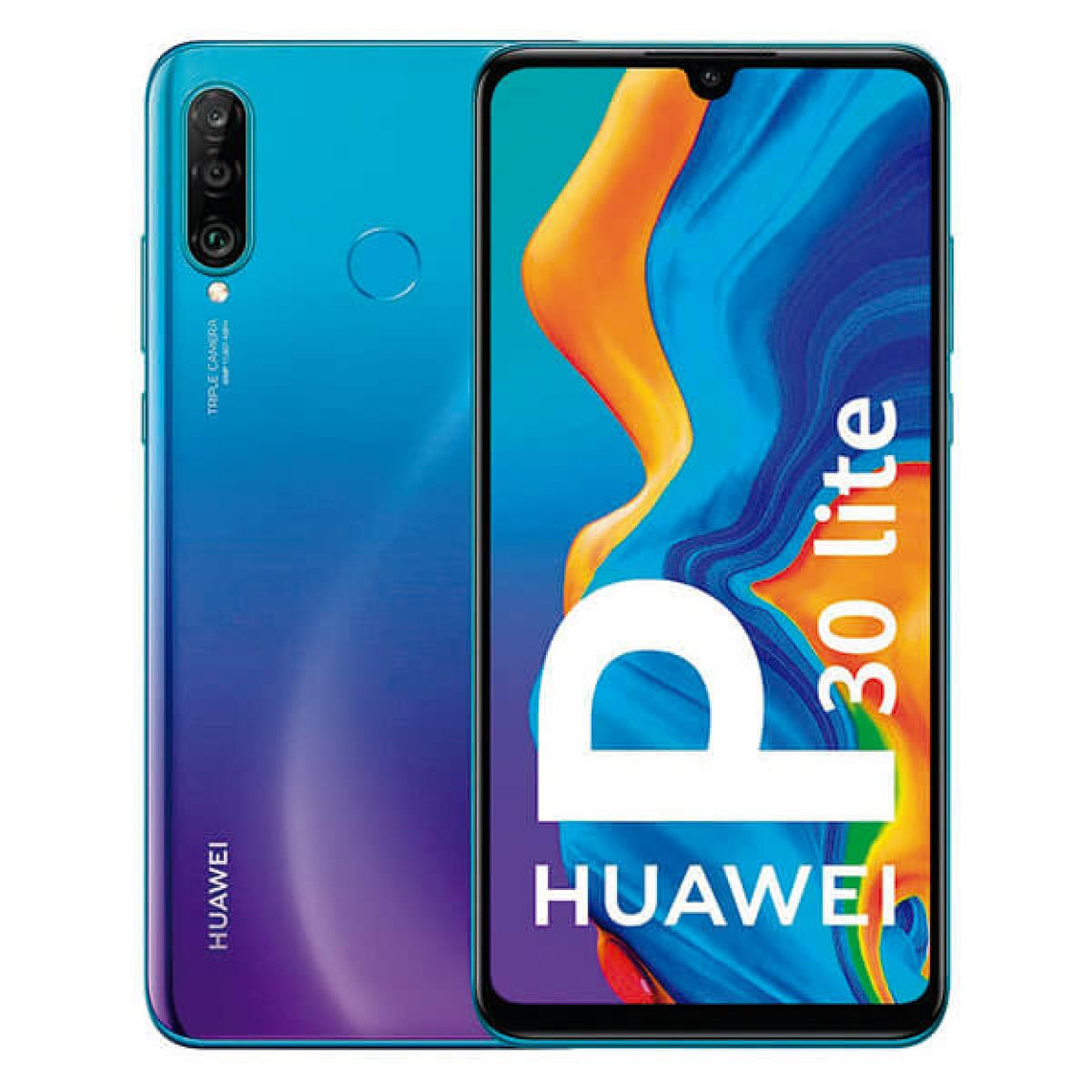 Smartphone Android Huawei Huawei P30 Lite 4Go/128Go Bleu (Peacock Blue) Single SIM MAR-LX1A