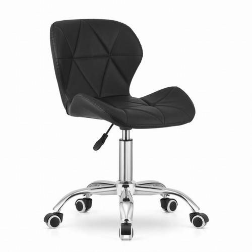 Hucoco - AVOSA - Fauteuil pivotant style moderne bureau/chambre d'ado - 73.5x55.5x47.5 cm - Chaise de bureau - Noir - Chaise de bureau Chaises