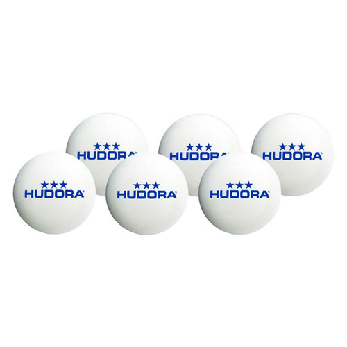 Hudora - Balles de tennis de table - 6 pièces Hudora  - Aire de jeux