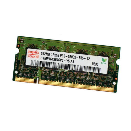 RAM PC Hynix 512Mo RAM PC Portable SODIMM HYNIX HYMP164S64CP6-Y5 AB DDR2 PC2-5300S 667MHz CL5