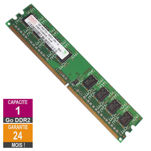 Hynix - Barrette Mémoire 1Go RAM DDR2 Hynix HYMP112U64CP8-Y5 DIMM PC2-5300U Hynix  - RAM PC
