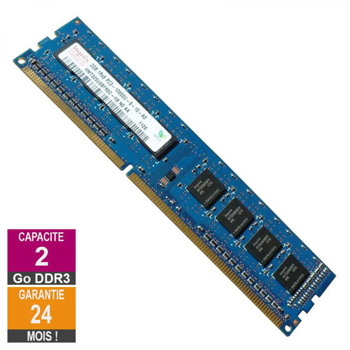 Hynix - Barrette Mémoire 2Go RAM DDR3 Hynix HMT325U6BFR8C-H9 PC3-10600U 1333MHz 1Rx8 - Composants Reconditionné