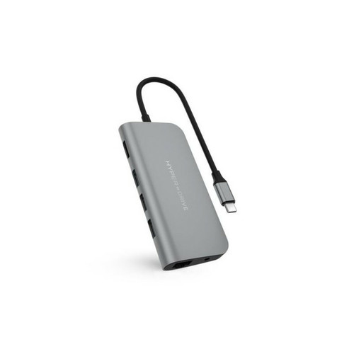 Hyperdrive - Hub USB Type C 9 en 1 HyperDrive HD30F GRAY pour iPad et MacBook Pro Air Gris Hyperdrive  - Hub USB et Lecteur de cartes