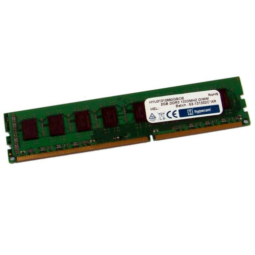 Hypertec - 2Go RAM PC Bureau Hypertec HYU31312882GBOE DDR3 PC3-10600U 1333Mhz 1Rx8 1.5v CL9 Hypertec  - Occasions RAM PC