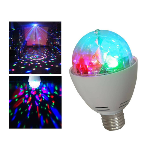 Effets à LED Ibiza Light Ampoule culot E27 jeu de lumière LEDs RVB 3x1W effet ASTRO rotatif