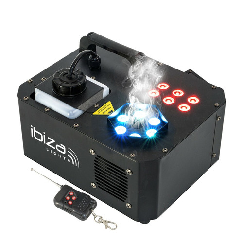 Ibiza Light - Ibiza Light SPRAY-COLOR-1000 - Machine à fumée à leds RGB, 1000W, 2 groupes de 6 LED RVB 3-en-1 de 3W chacun Ibiza Light  - Machines à fumée