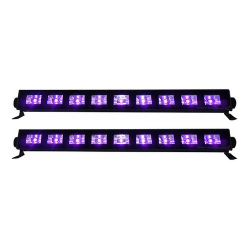 Ibiza Light - Lot de 2 barres à LED UV 9x3W lumière noire - Ibiza Light LED-UVBAR Ibiza Light  - Led lumiere noire