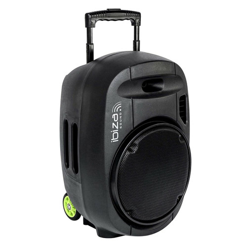 Ibiza Sound - Enceinte active Portable Autonome 12" - 700W USB/MP3/Bluetooth/Vox + 2 micros VHF Ibiza Sound  - Enceinte tv bluetooth