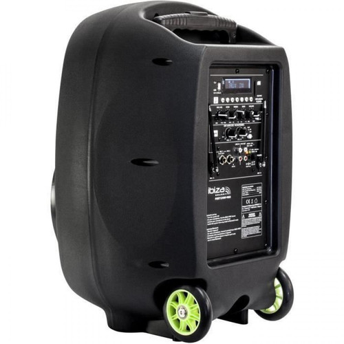 Ibiza Sound Système de sonorisation Portable Autonome 12" - 700W USB/MP3/Bluetooth/Vox + 2 micros VHF