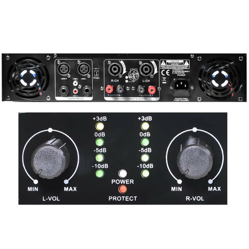 Packs DJ Kit Sono IBIZA DJ350LED 10" 2X250W + Table mixage USB/BT + Ampli + Micro + effet OVNI LED + Strobe