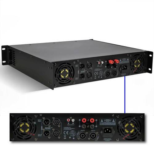 Ibiza Sound Pack sonorisation amplificateur 2000W SA2000 + Table de mixage 3 voies 5 entrées + Casque