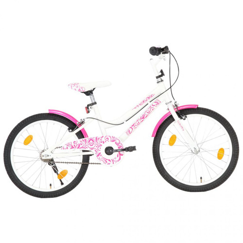 Icaverne - Icaverne - Vélos ensemble Vélo pour enfants 20 pouces Rose et blanc - Icaverne