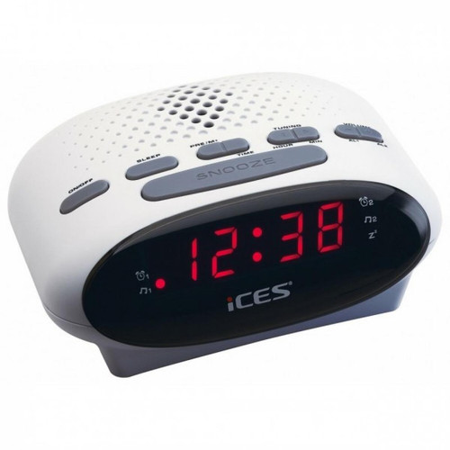 Ices - Radio-réveil ICES ICR-210 white (Reconditionné A+) - Occasions Son audio