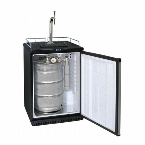 ich-zapfe - Réfrigérateur de bière Keg jusqu'à 50L fûts (bar à bière) - avec colonne de distribution Robinet élégant et compensateur Haute Qualité ich-zapfe  - Mini Bar