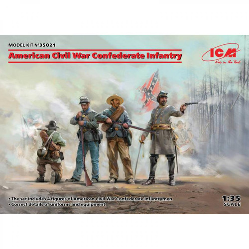 Icm - Figurine Mignature American Civil War Confederate Infantry Icm  - Jeux & Jouets