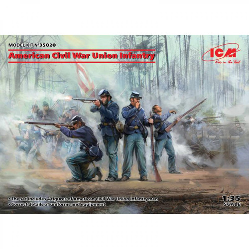 Icm - Figurine Mignature American Civil War Union Infantry Icm  - Jeux & Jouets