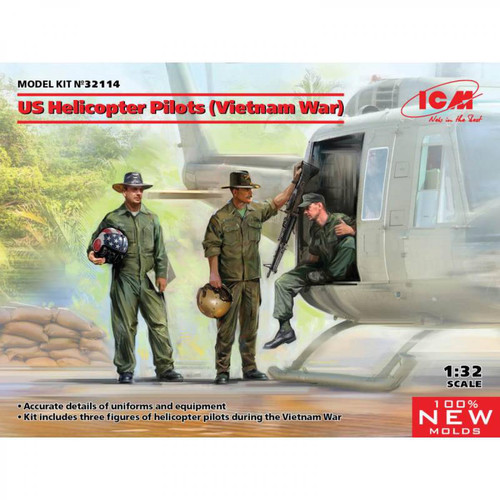 Icm - Figurine Mignature Us Helicopter Pilots (vietnam War) Icm  - Figurines militaires Icm