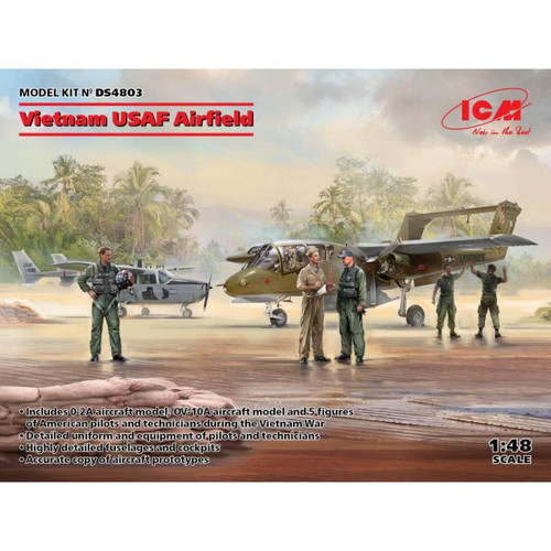 Icm - Maquette Avion Vietnam Usaf Airfield Icm  - Avions Icm