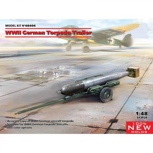 Icm - Maquette Avion Wwii German Torpedo Trailer Icm  - Avions Icm