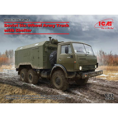 Icm - Maquette Camion Soviet Six-wheel Army Truck With Shelter Icm - Camions