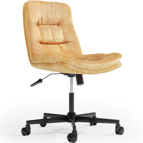 Iconik Interior - Chaise de Bureau Rembourrée - Pivotante - Hera Orange - Chaise de bureau Chaises
