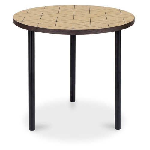 Iconik Interior - Desserte ronde en bois et métal Bois naturel Iconik Interior - Table basse relevable en bois Tables basses